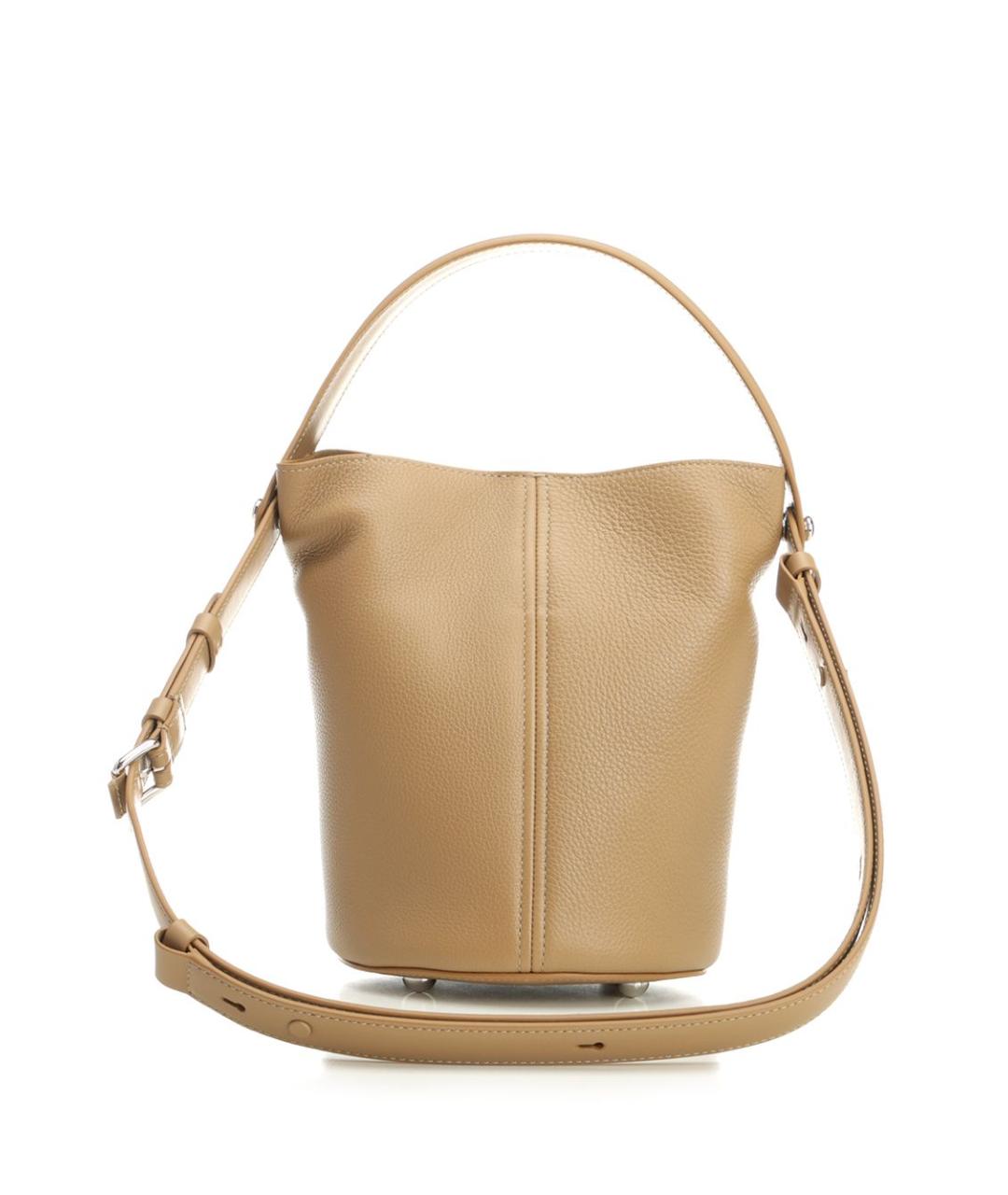 MAISON MARGIELA Бежевая кожаная сумка тоут, фото 3