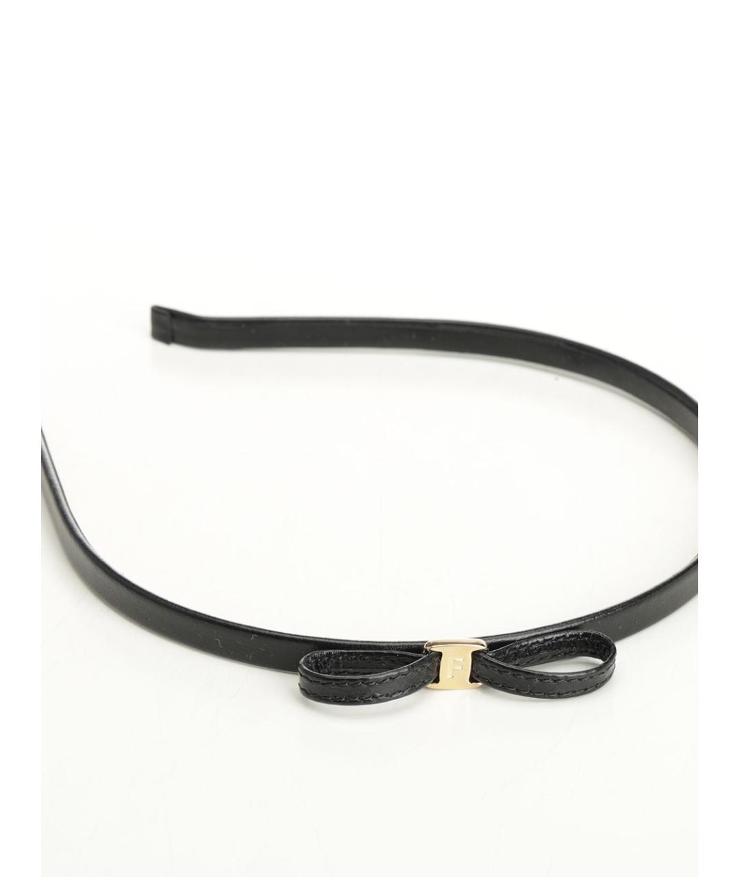 FERRAGAMO Черный ободок, фото 3