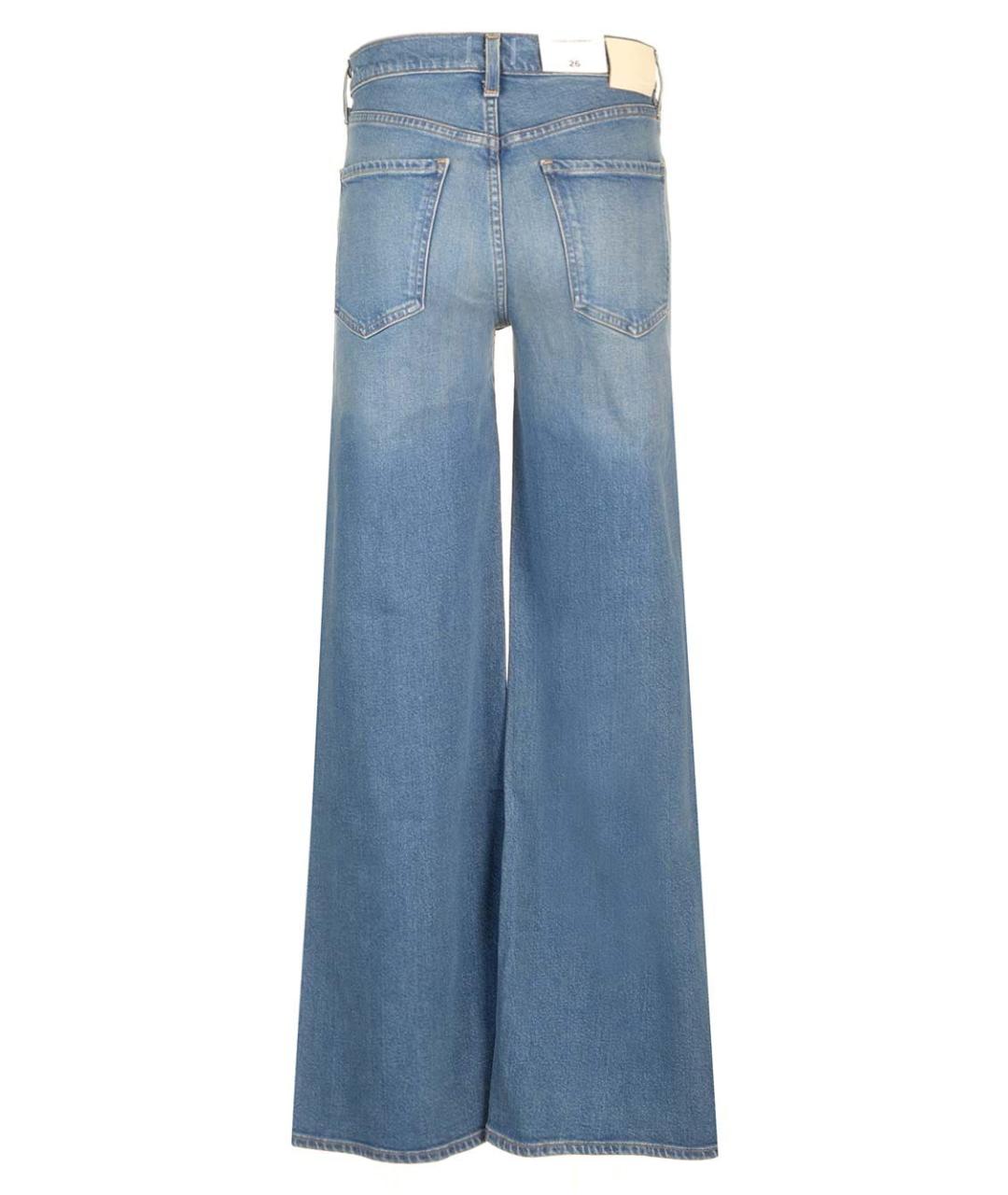 Citizien Of Humanity Синие хлопковые джинсы клеш, фото 2