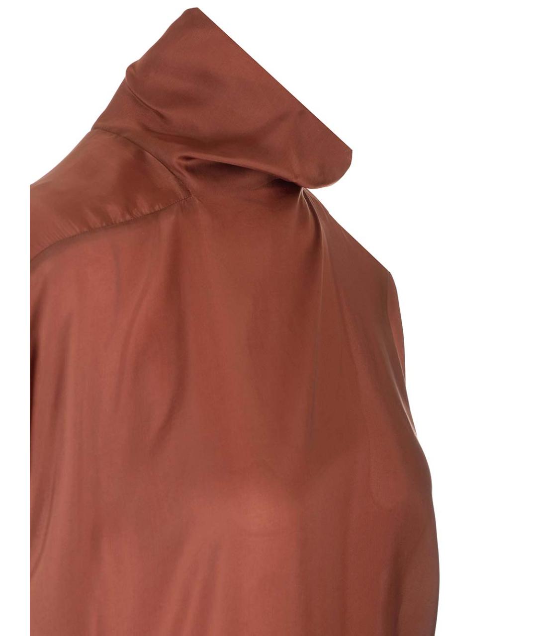 RICK OWENS Коричневое вискозное коктейльное платье, фото 5