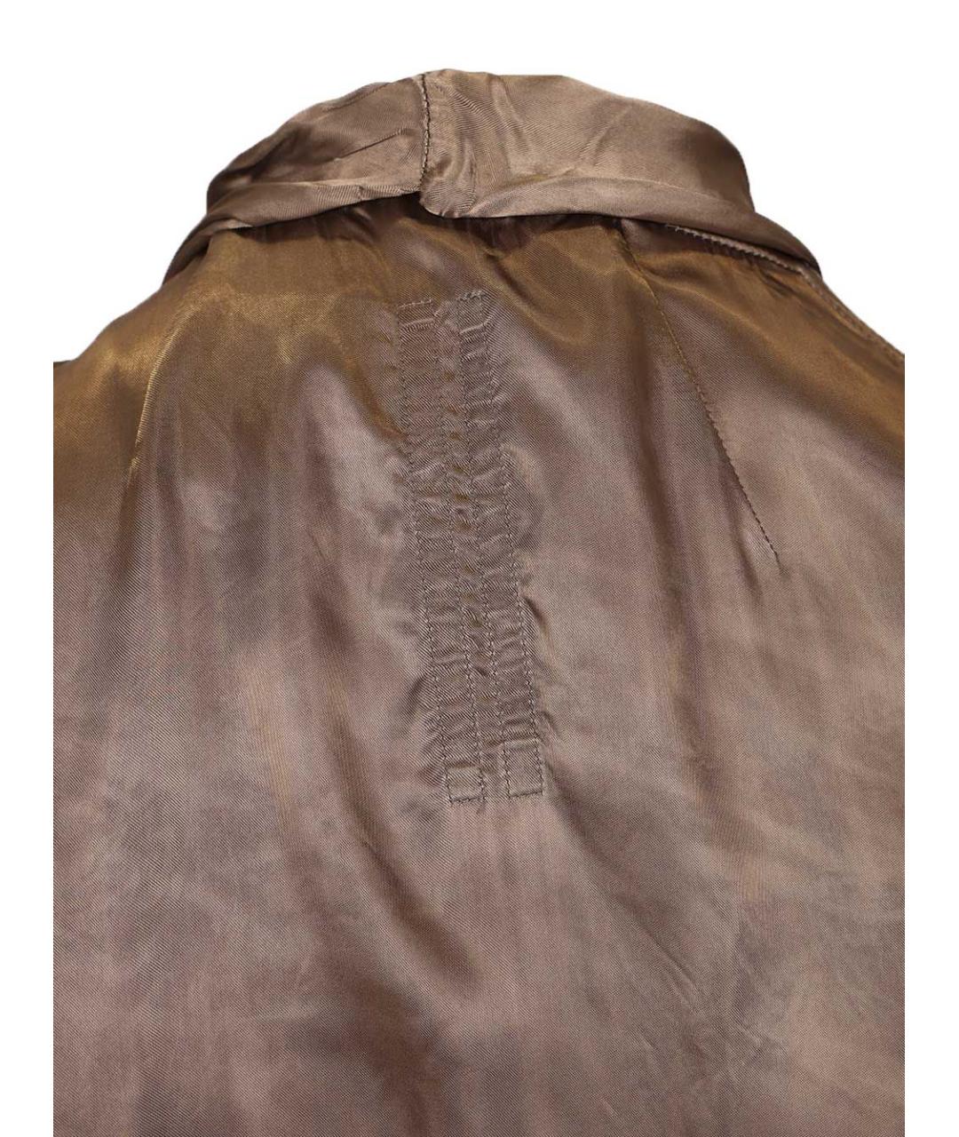 RICK OWENS Коричневое вискозное вечернее платье, фото 5