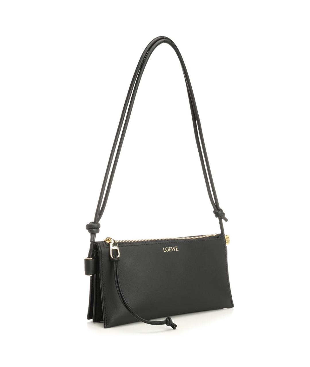 LOEWE Черная кожаная сумка через плечо, фото 2