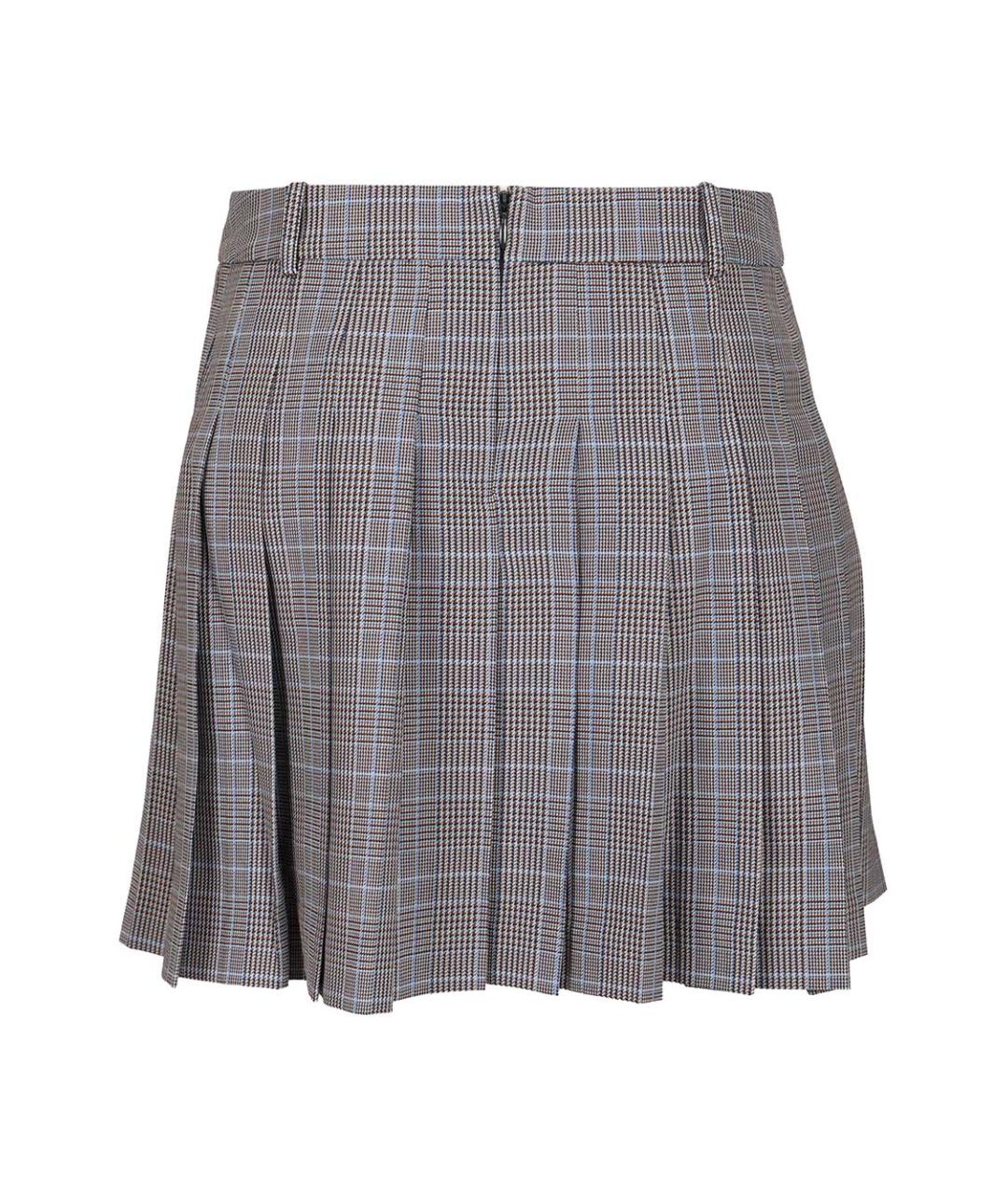 MAISON KITSUNE Серая полиэстеровая юбка миди, фото 2