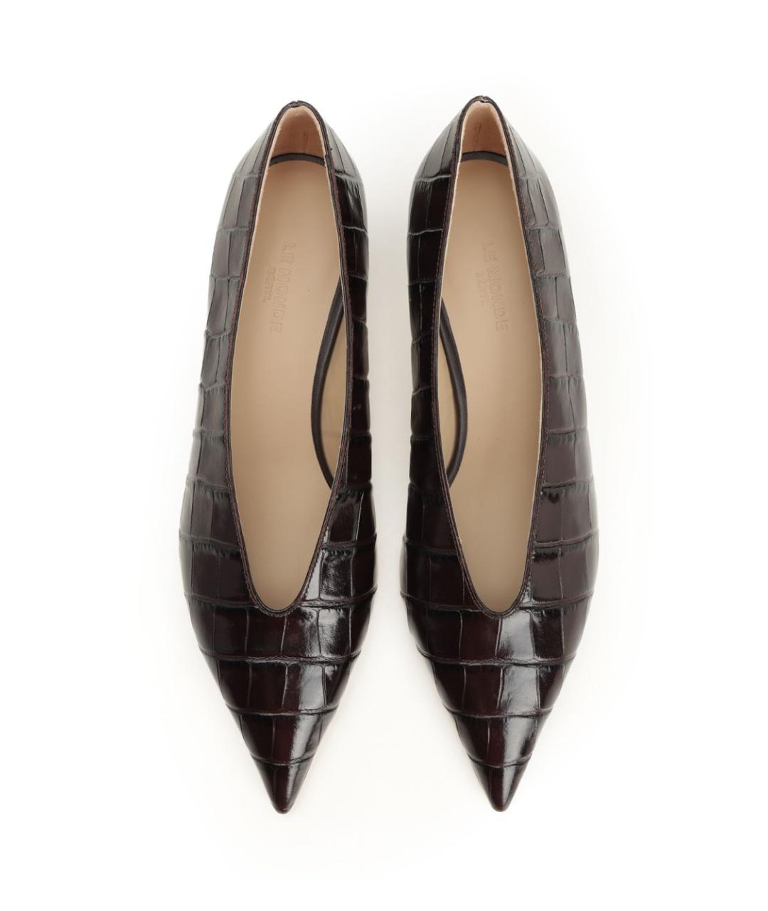 LE MONDE BERYL Коричневые кожаные туфли, фото 5