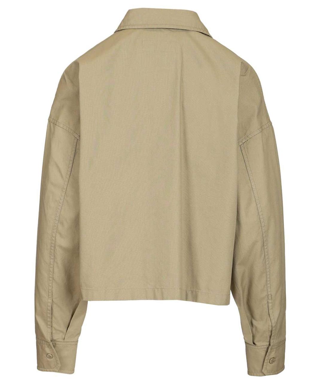 WEEKEND MAX MARA Хаки хлопковая куртка, фото 2