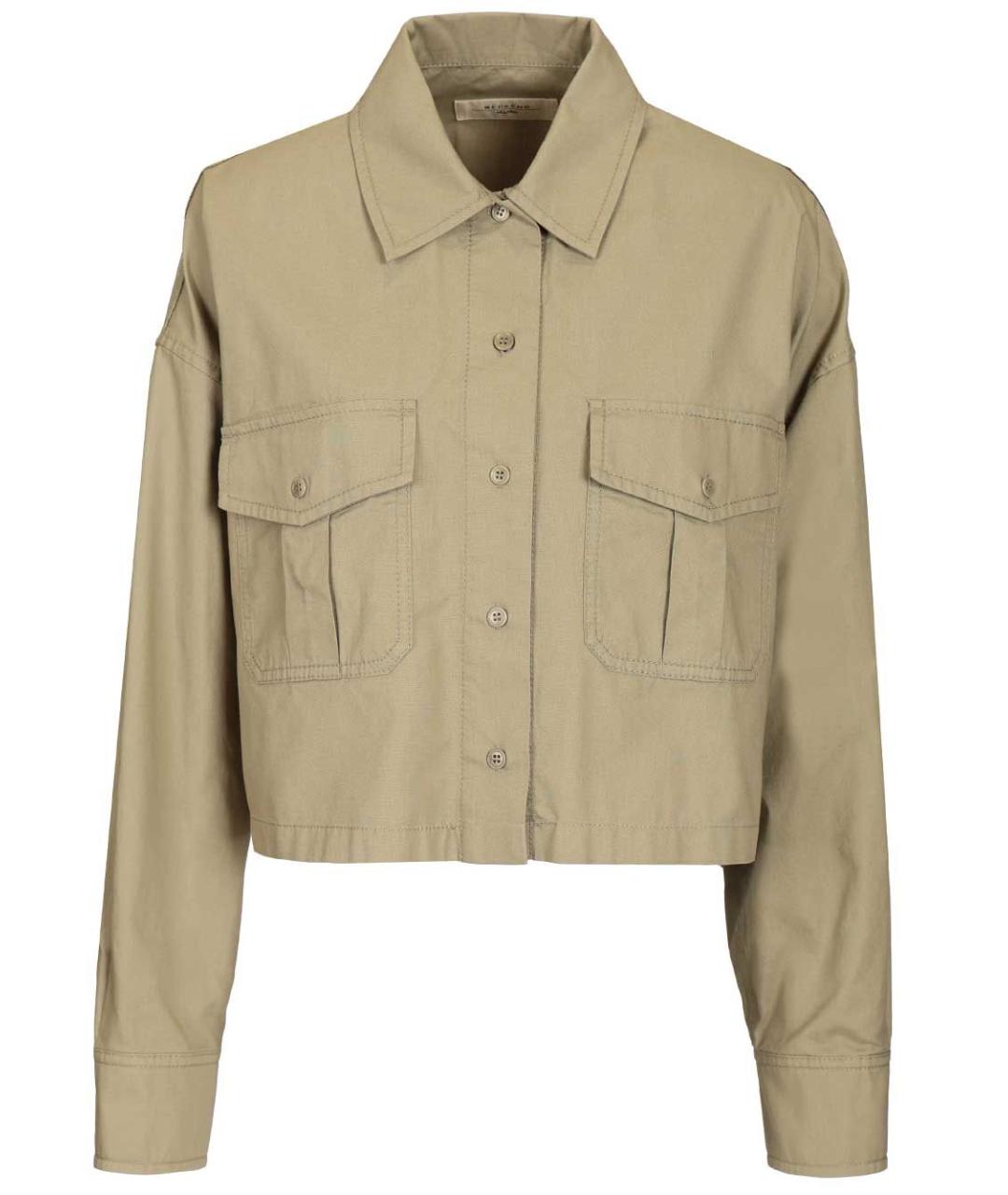 WEEKEND MAX MARA Хаки хлопковая куртка, фото 1