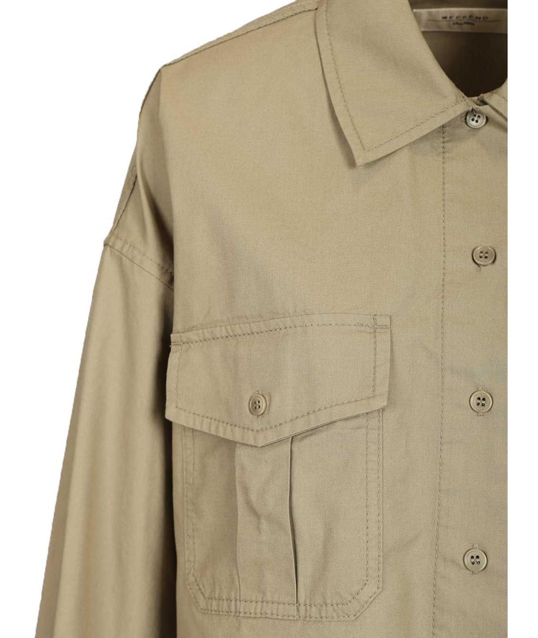 WEEKEND MAX MARA Хаки хлопковая куртка, фото 5