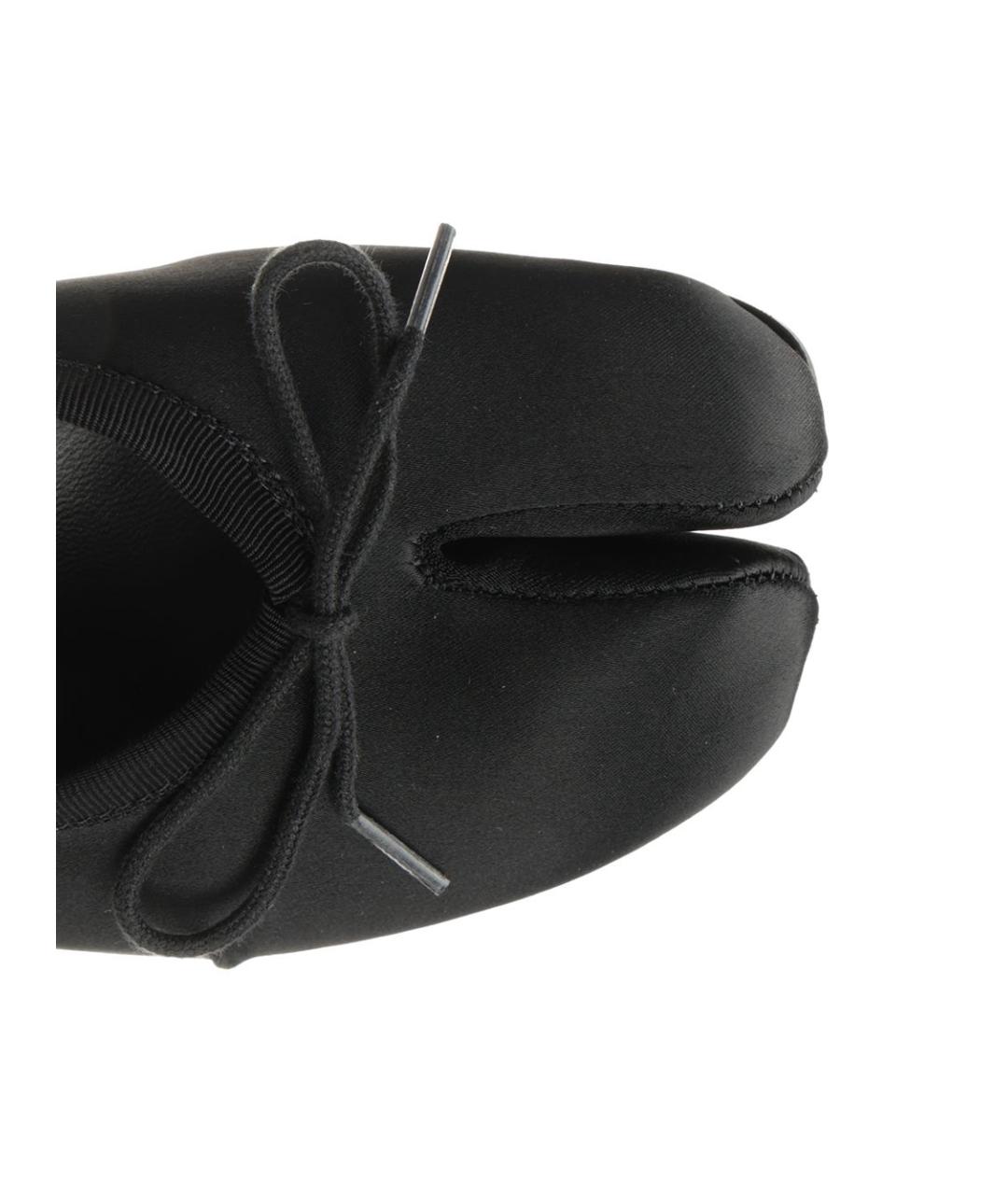 MAISON MARGIELA Черные текстильные туфли, фото 4