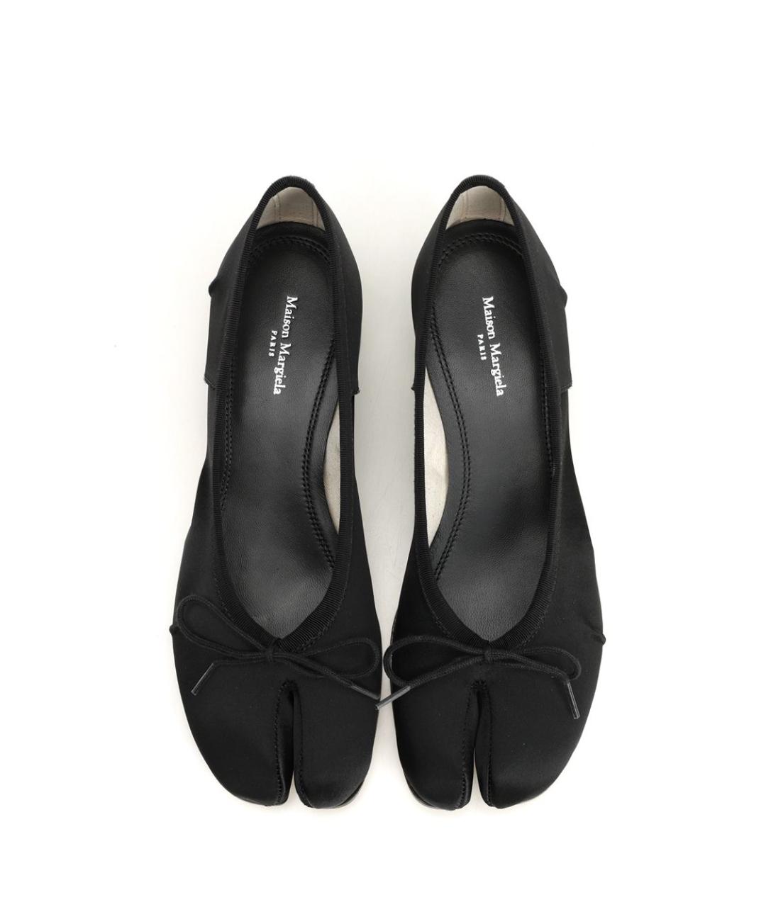 MAISON MARGIELA Черные текстильные туфли, фото 5