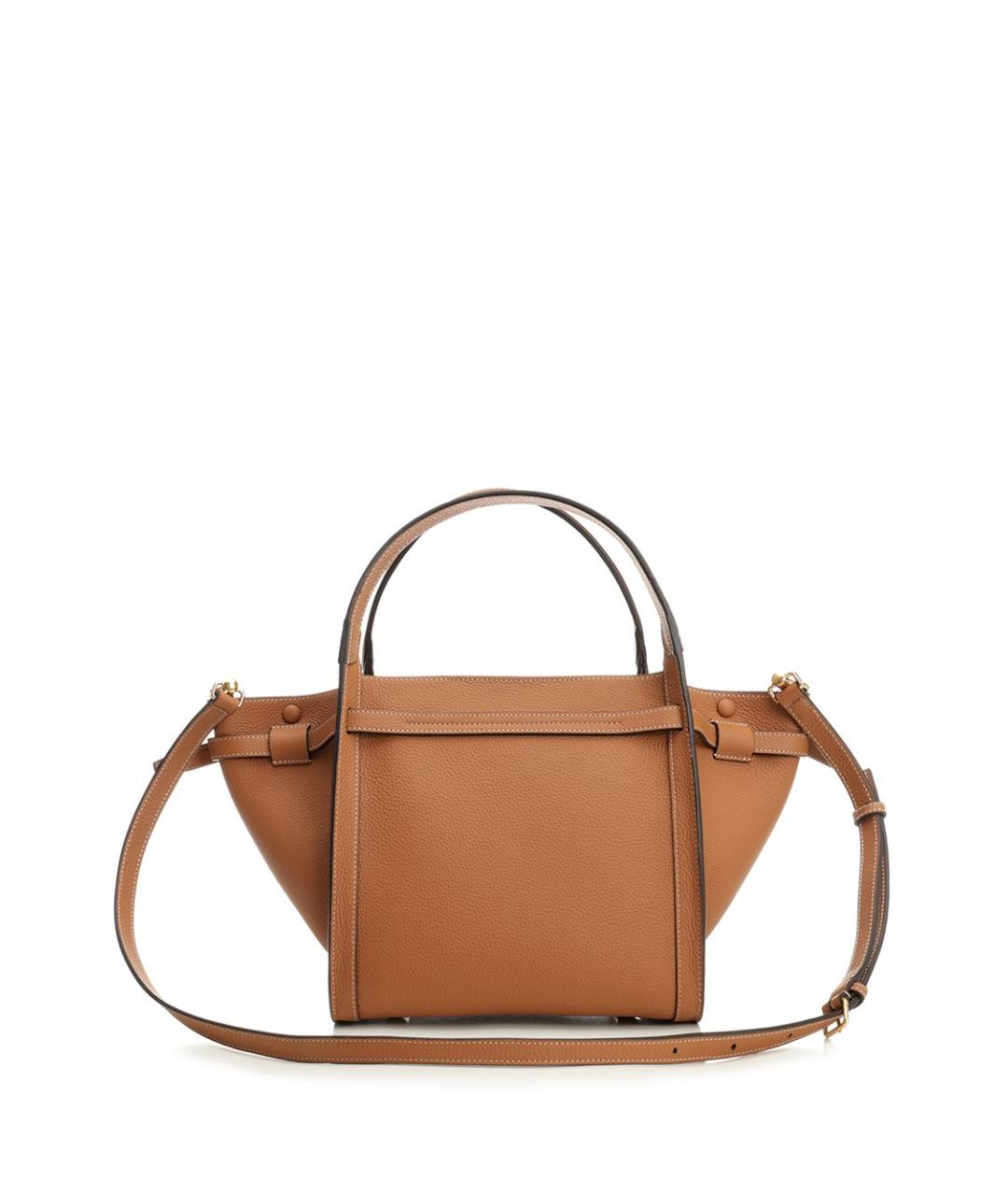 TOD'S Коричневая кожаная сумка тоут, фото 3