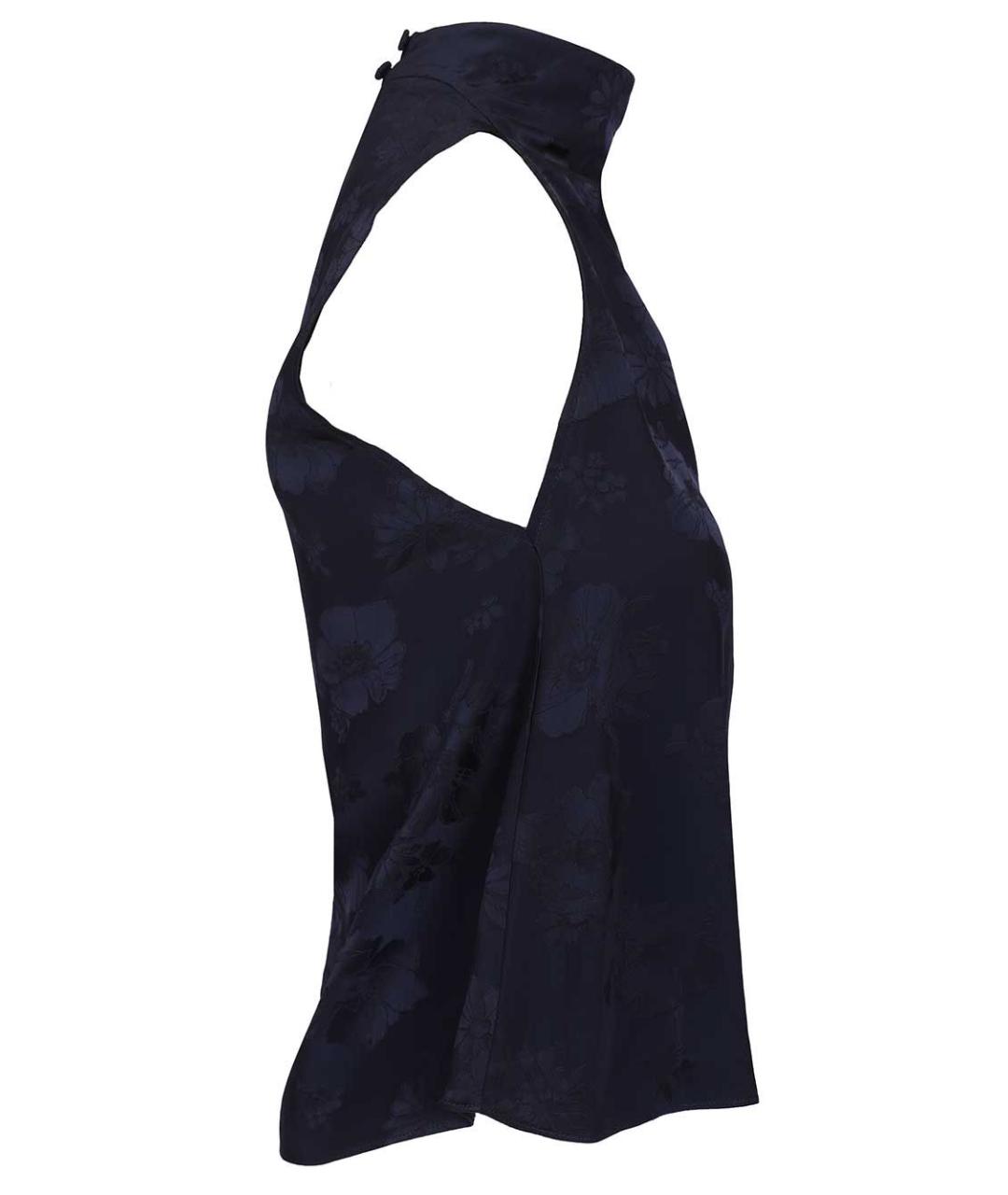 FORTE FORTE Темно-синяя вискозная блузы, фото 3