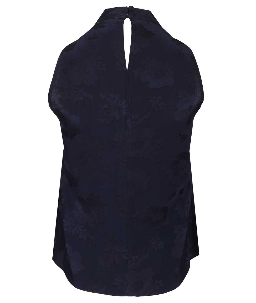 FORTE FORTE Темно-синяя вискозная блузы, фото 2