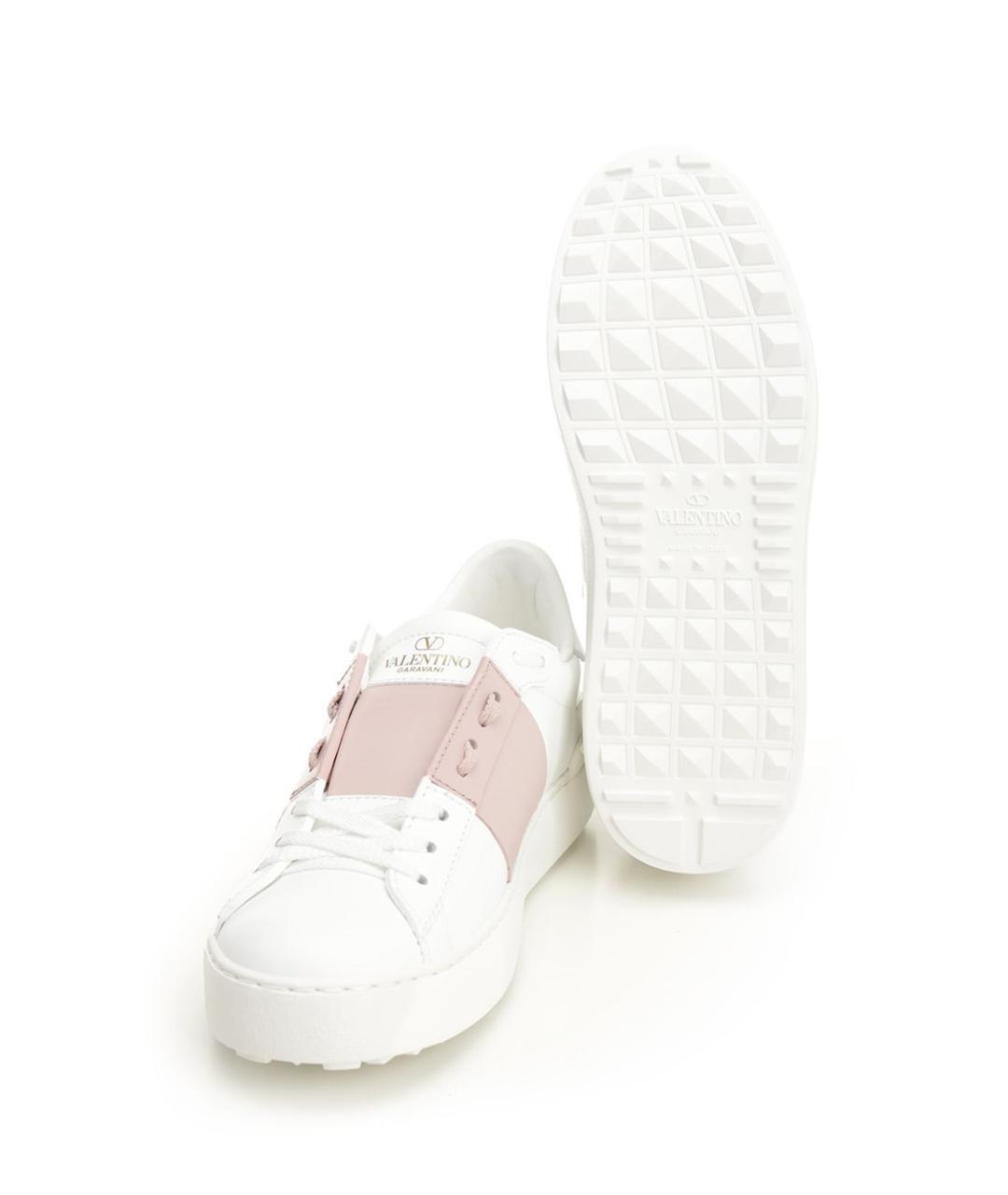 VALENTINO Белые кожаные кроссовки, фото 5