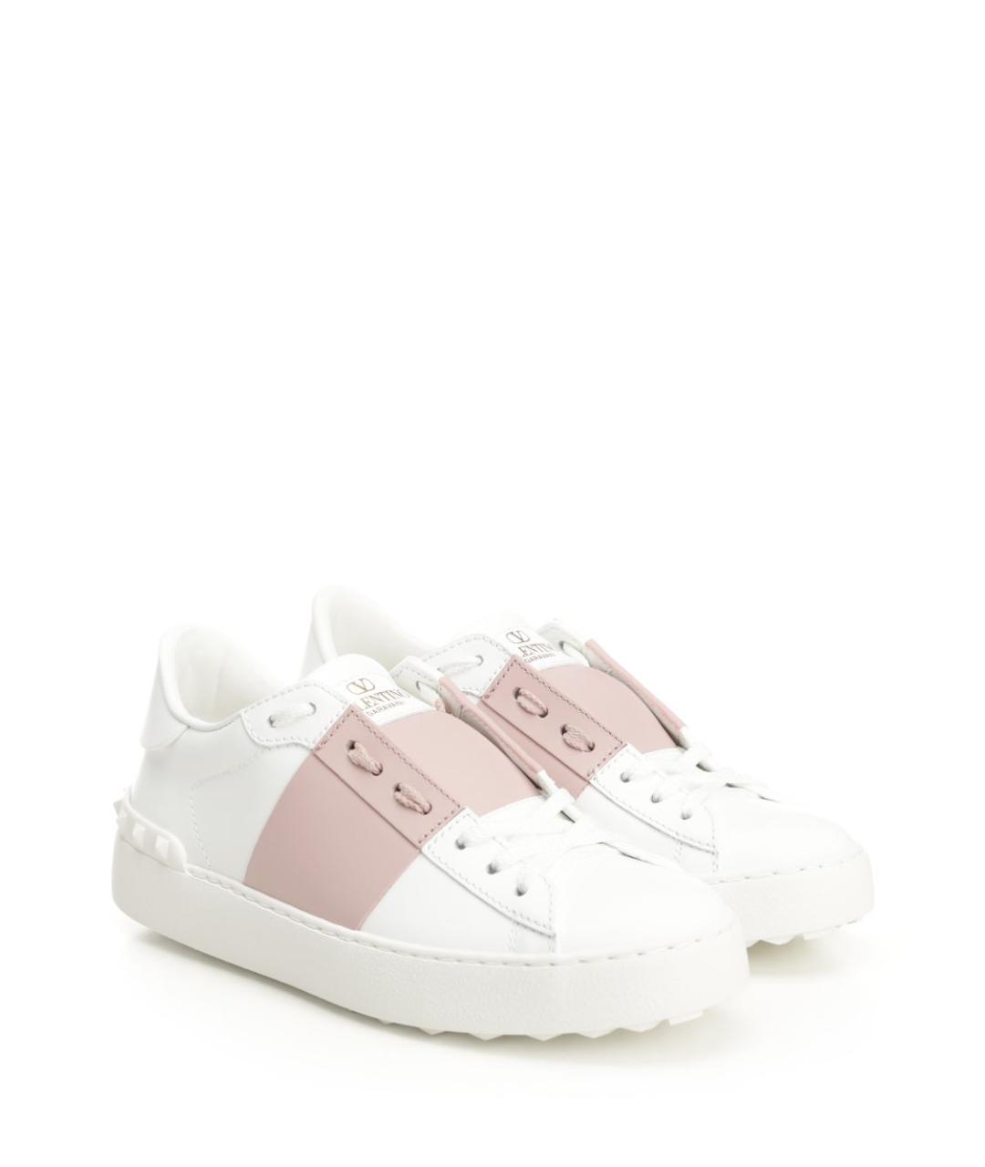 VALENTINO Белые кожаные кроссовки, фото 2