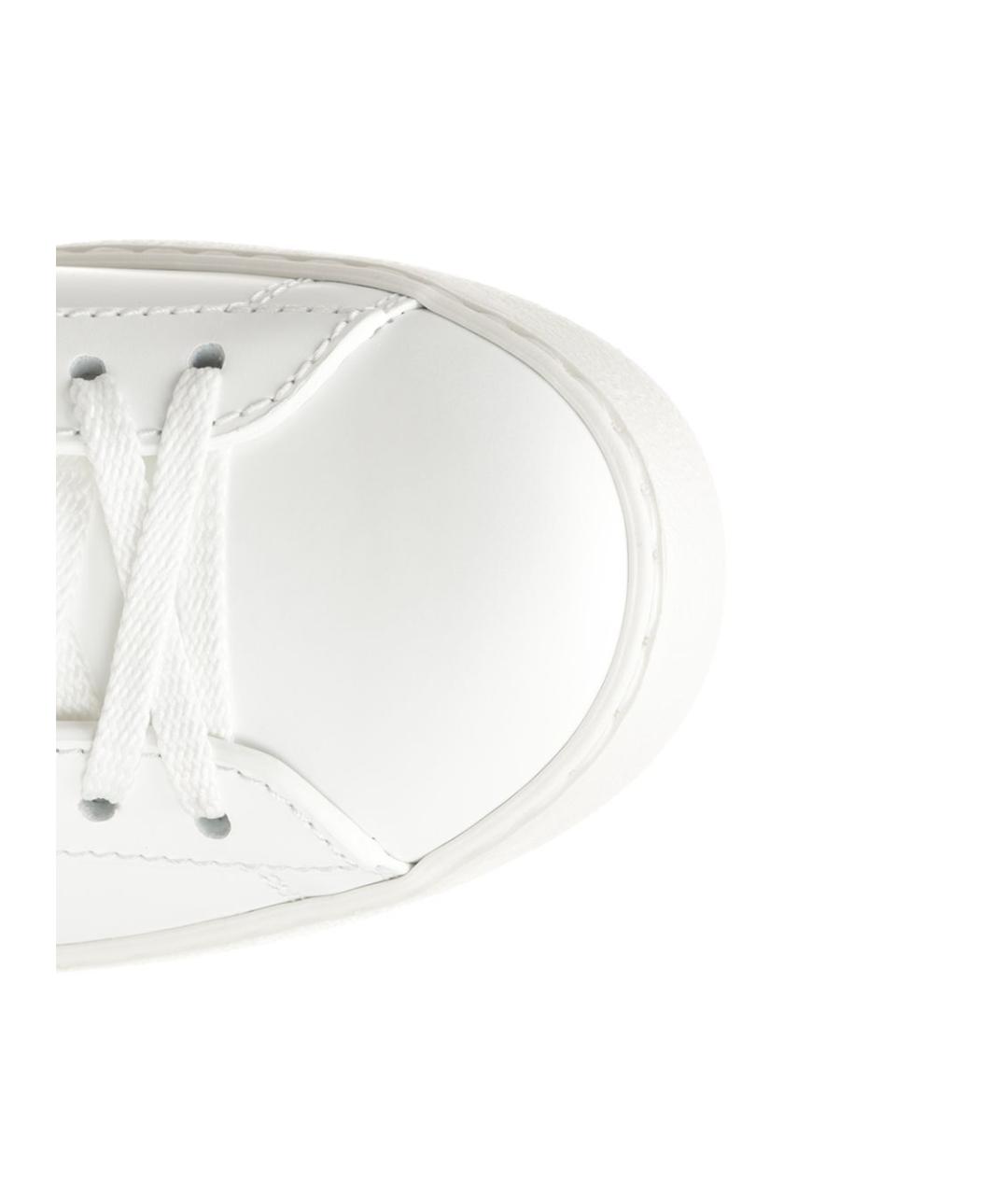 VALENTINO Белые кожаные кроссовки, фото 4