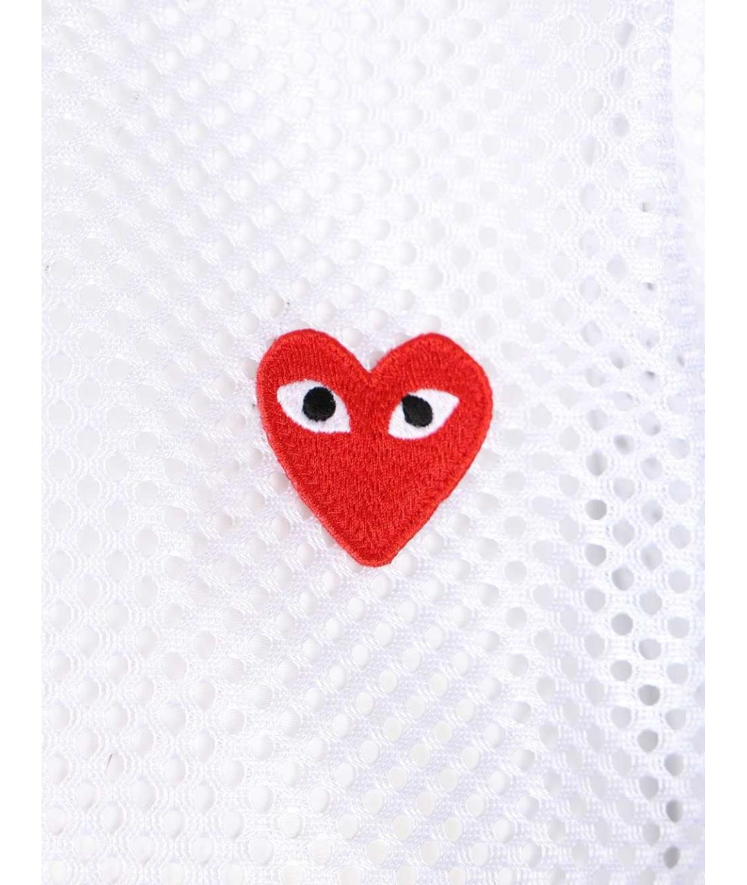 COMME DES GARÇONS PLAY Белая футболка, фото 3