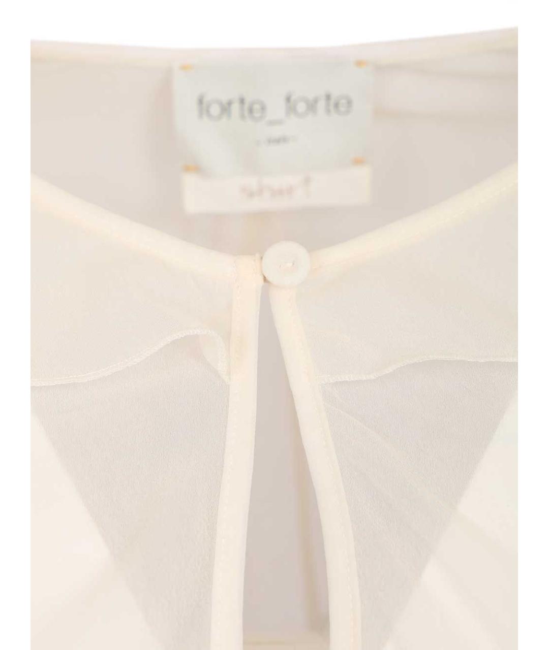 FORTE FORTE Белая полиэстеровая блузы, фото 4