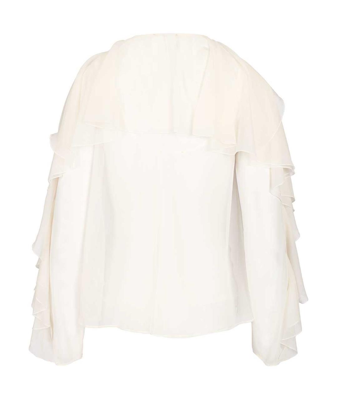 FORTE FORTE Белая полиэстеровая блузы, фото 2