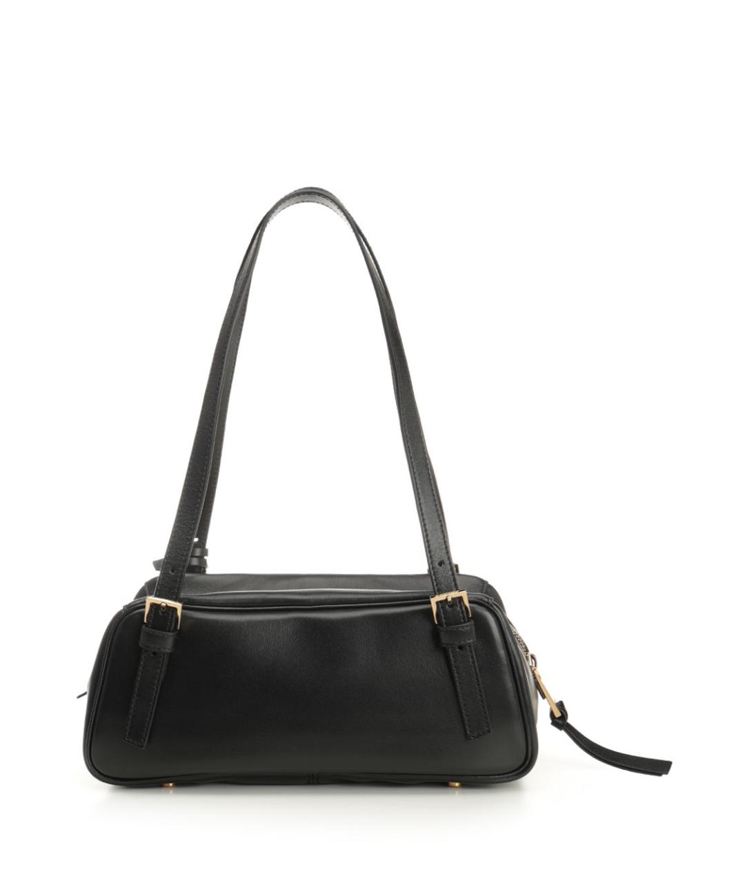 VERSACE Черная кожаная сумка через плечо, фото 3