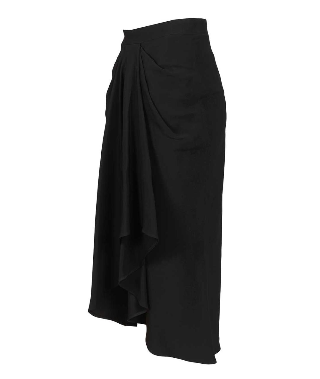 GIVENCHY Черная вискозная юбка миди, фото 4