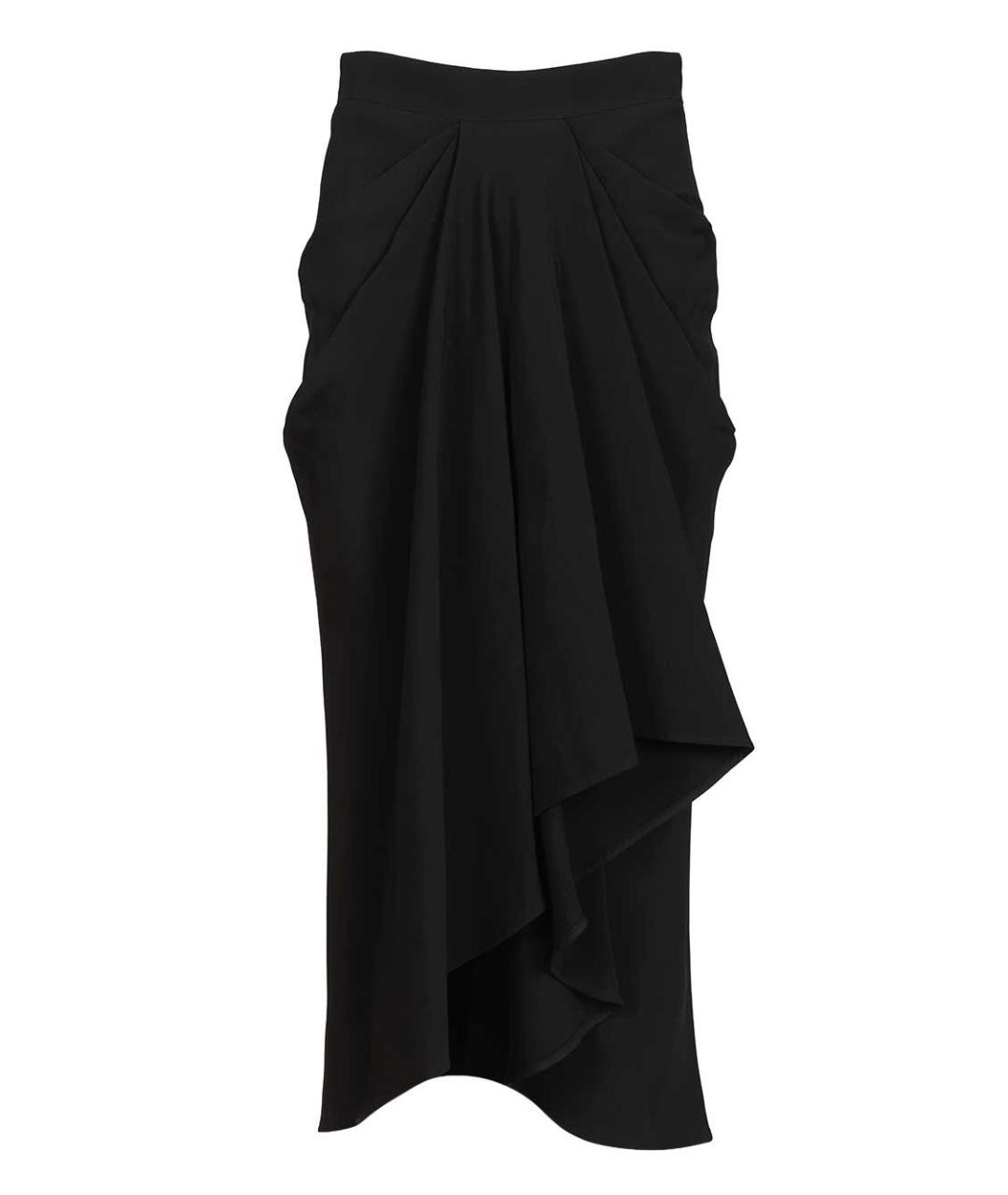 GIVENCHY Черная вискозная юбка миди, фото 1