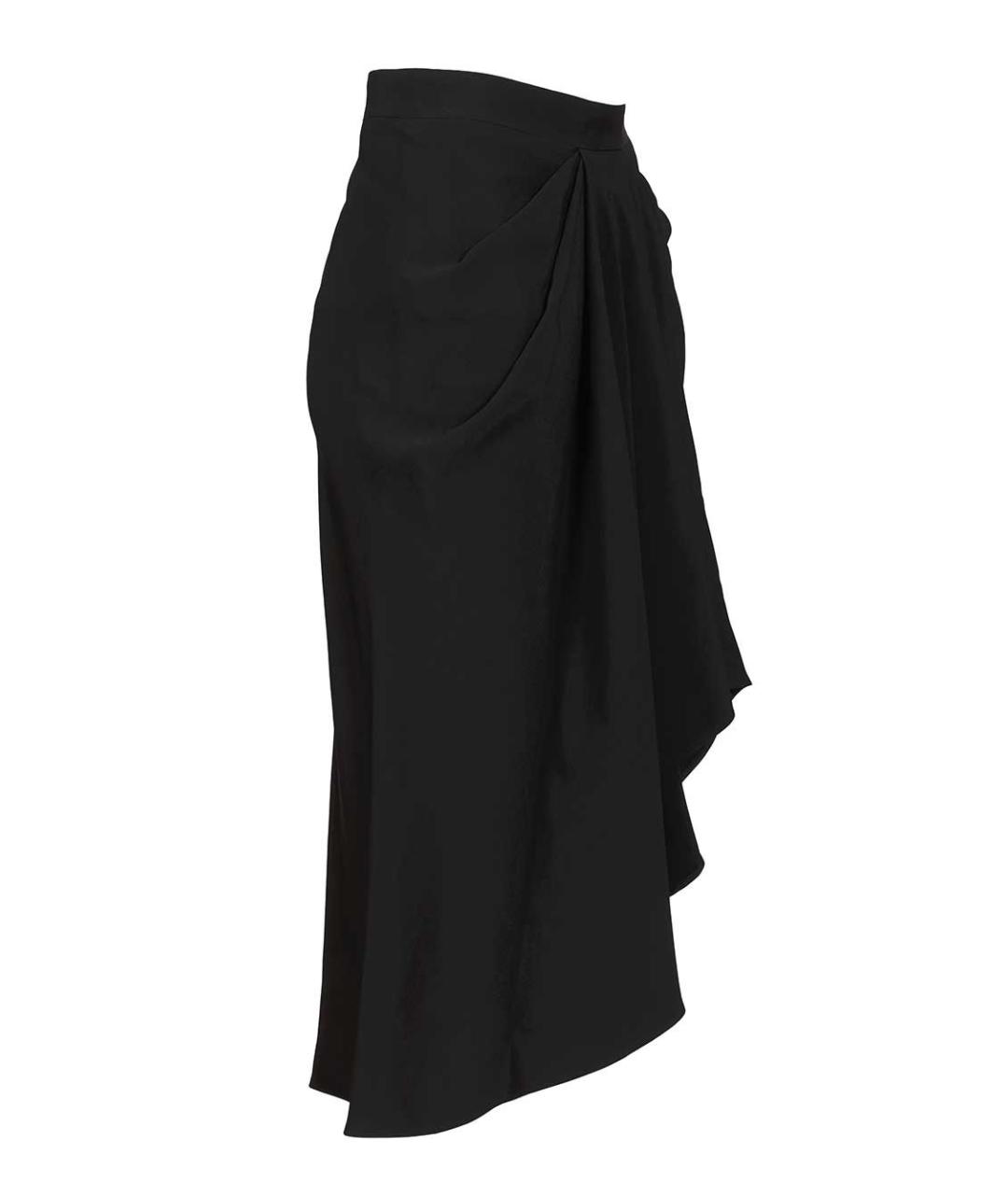 GIVENCHY Черная вискозная юбка миди, фото 3