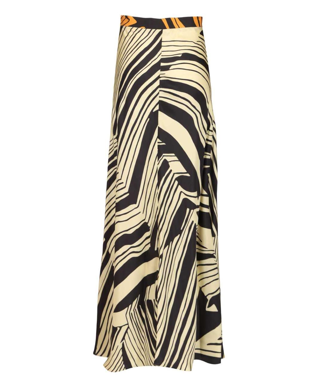 RAQUEL DINIZ Мульти шелковая юбка миди, фото 2