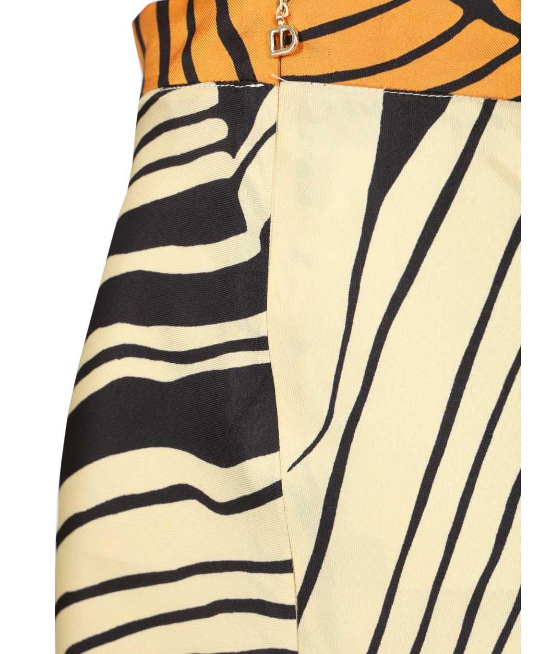 RAQUEL DINIZ Мульти шелковая юбка миди, фото 5