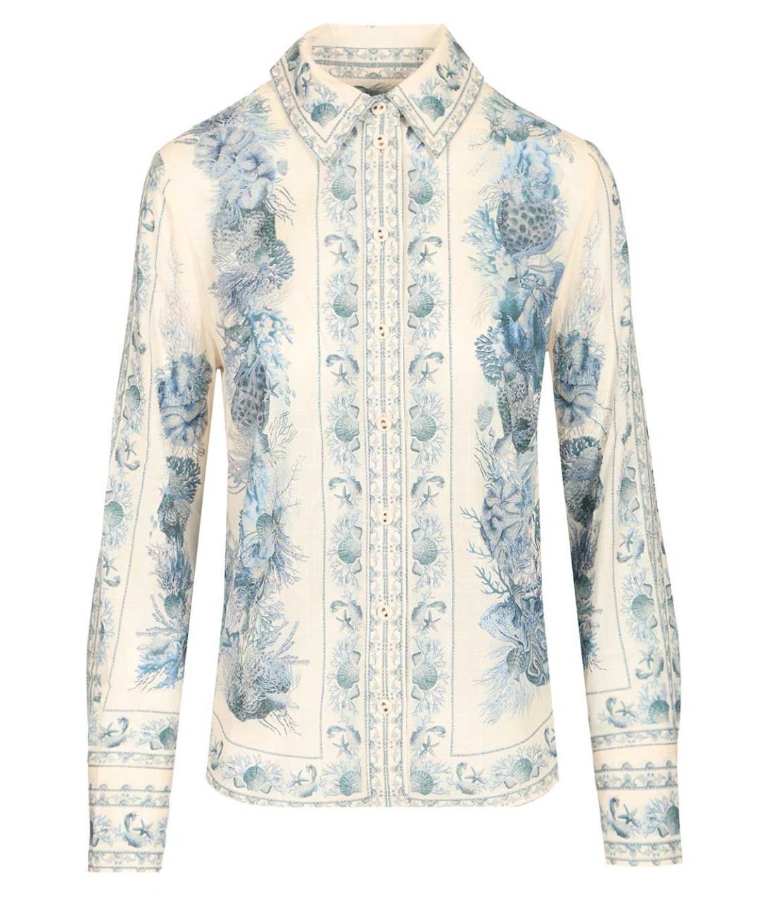ZIMMERMANN Голубая хлопковая рубашка, фото 1