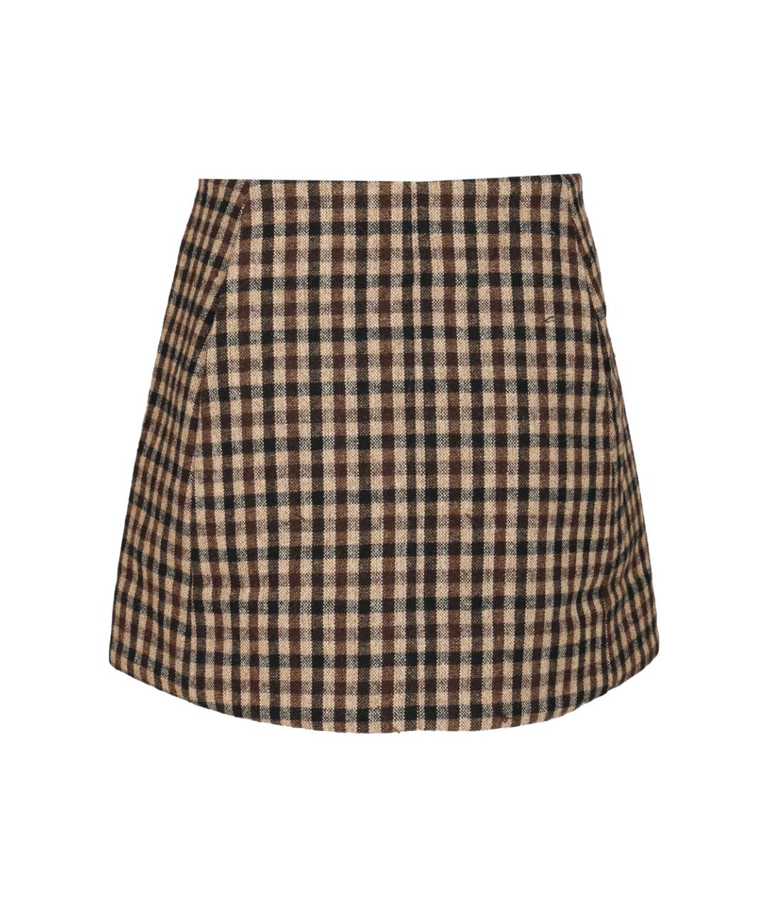 GANNI Мульти шерстяная юбка миди, фото 2