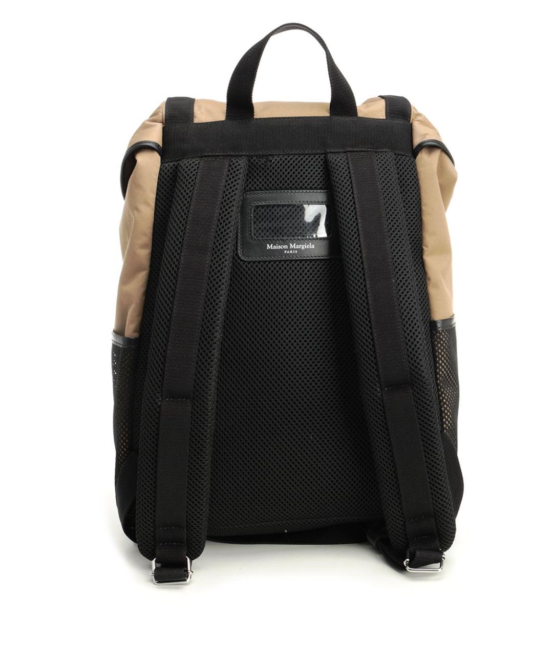 MAISON MARGIELA Бежевый тканевый рюкзак, фото 3