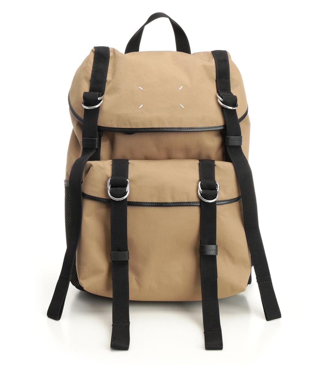 MAISON MARGIELA Бежевый тканевый рюкзак, фото 1