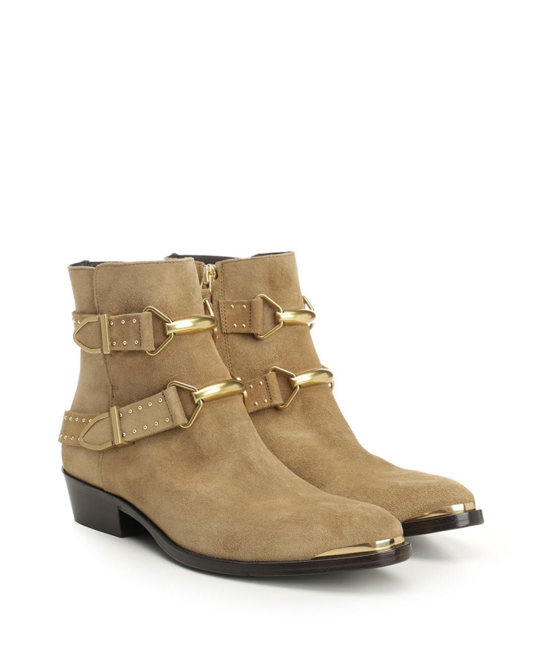 ISABEL MARANT Бежевые замшевые ботинки, фото 2