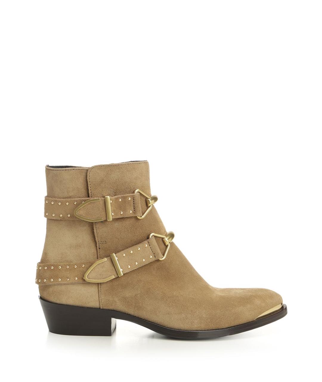 ISABEL MARANT Бежевые замшевые ботинки, фото 1