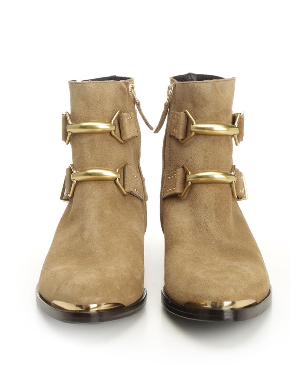 ISABEL MARANT Бежевые замшевые ботинки, фото 5