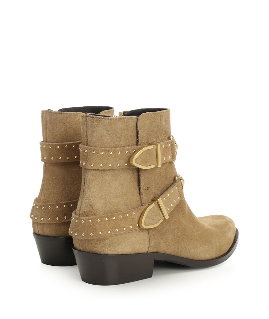 ISABEL MARANT Бежевые замшевые ботинки, фото 3