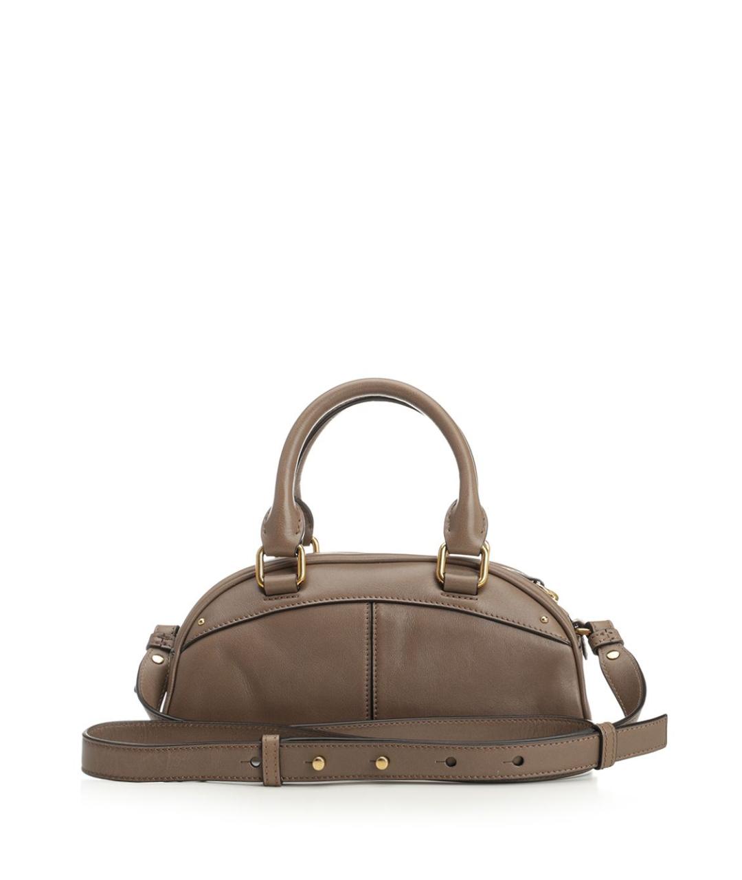 CHLOE Коричневая кожаная сумка тоут, фото 3