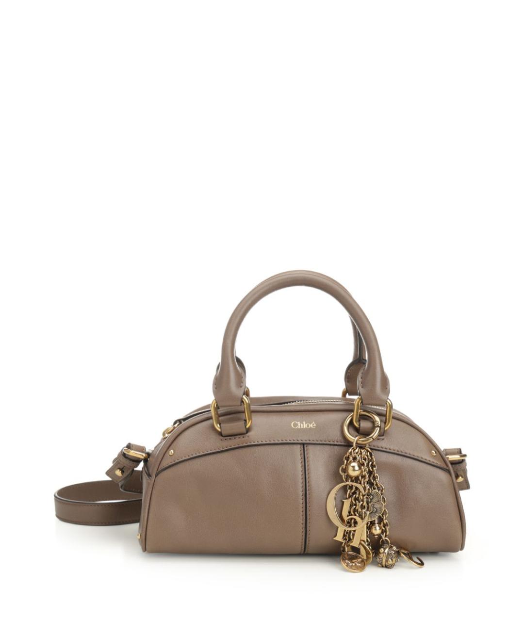 CHLOE Коричневая кожаная сумка тоут, фото 1