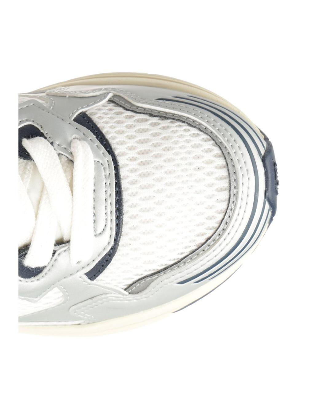 AUTRY Серебряные текстильные кроссовки, фото 4