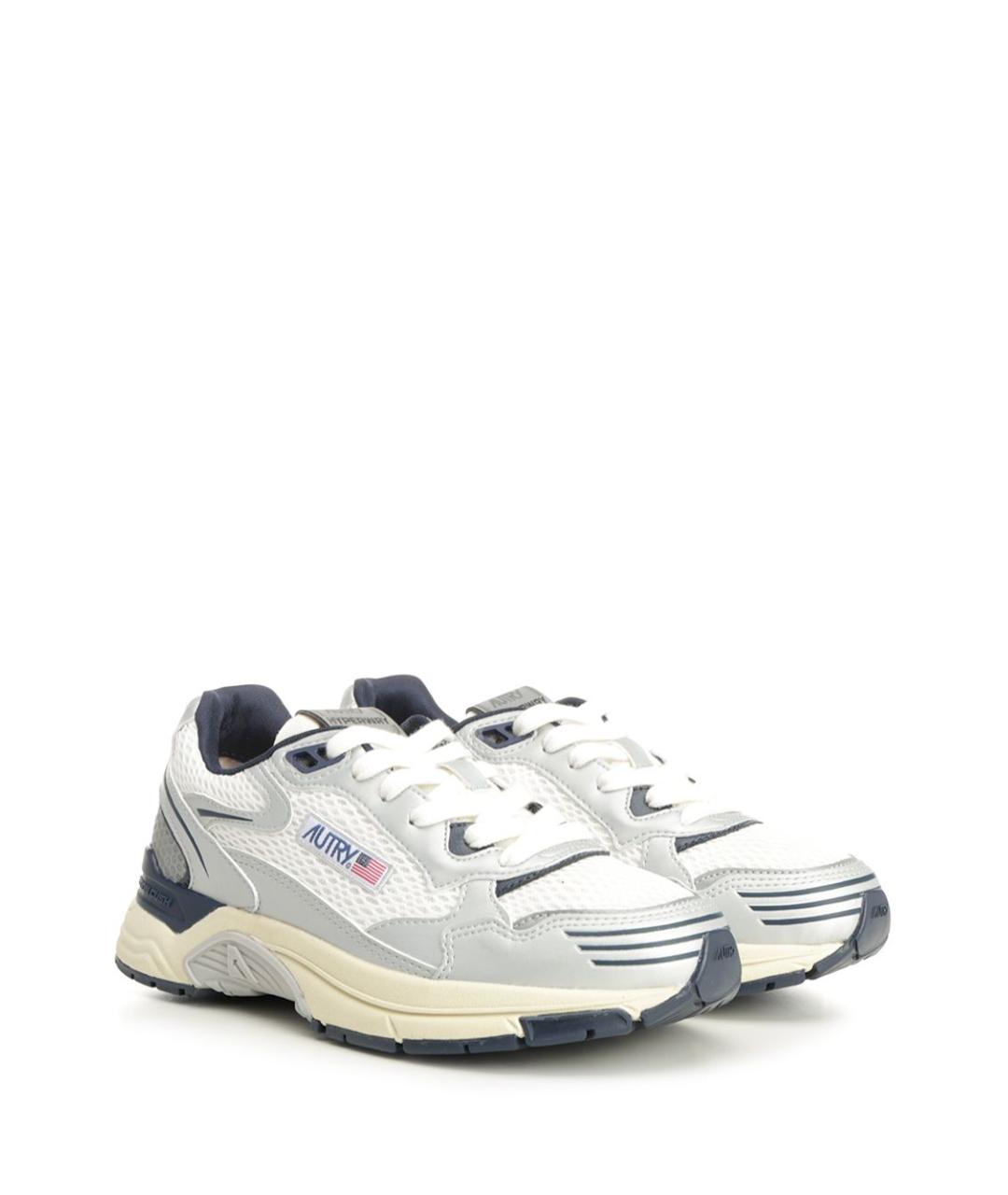 AUTRY Серебряные текстильные кроссовки, фото 2