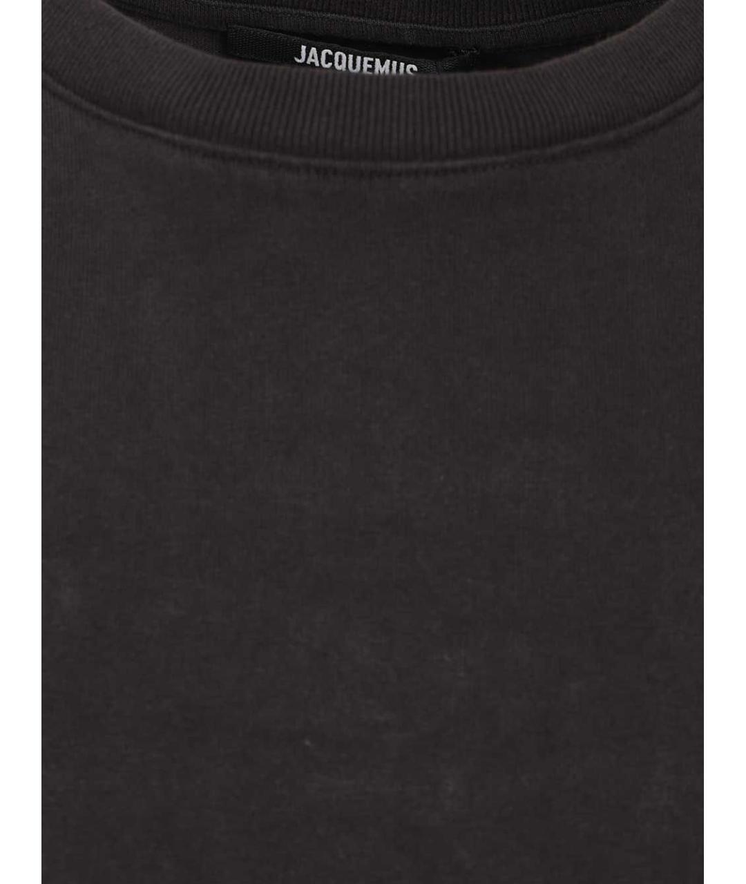 JACQUEMUS Мульти хлопковая футболка, фото 3