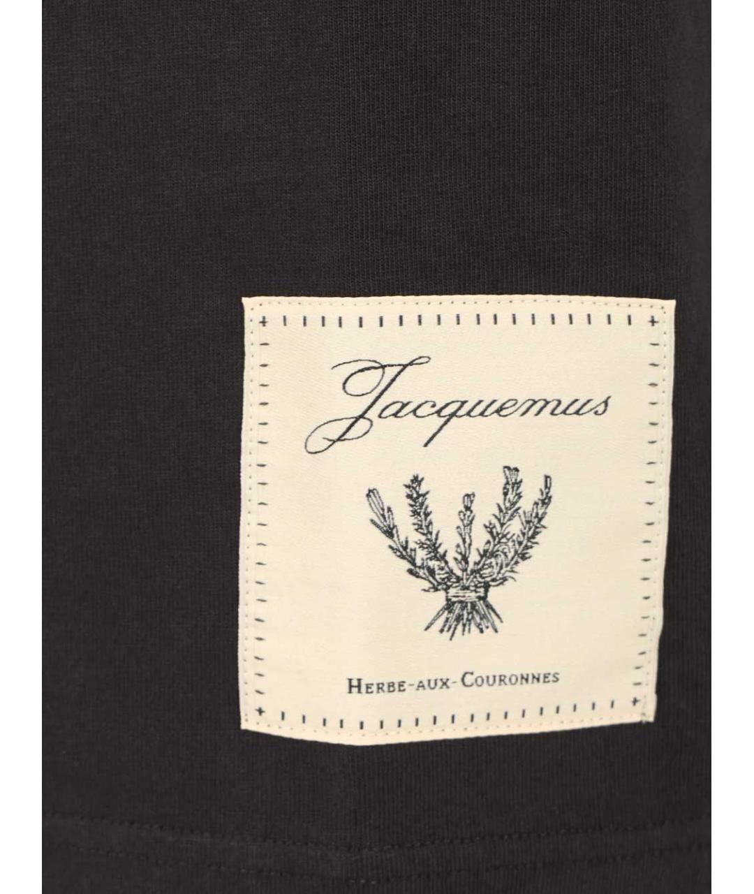 JACQUEMUS Мульти хлопковая футболка, фото 4