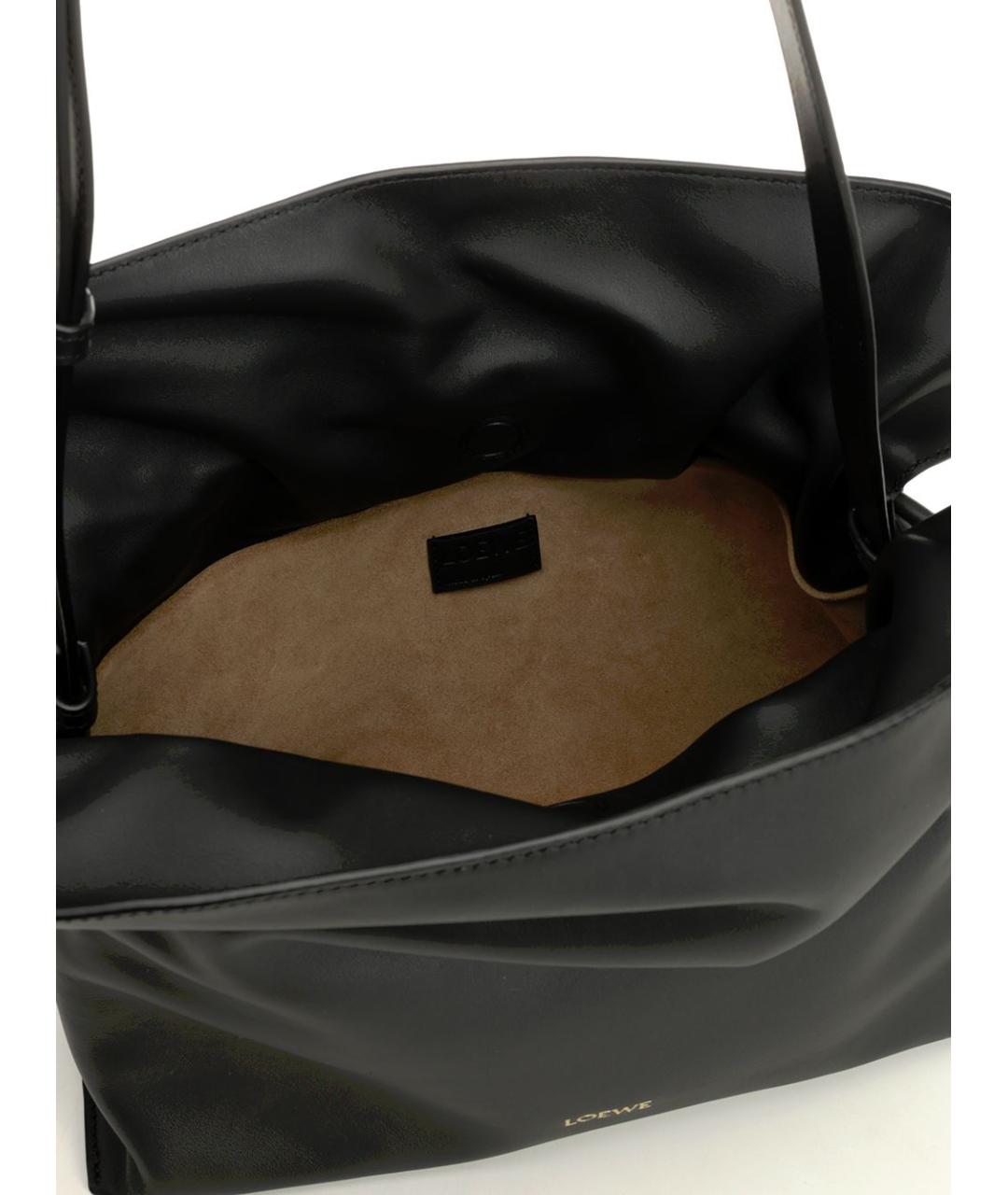 LOEWE Черная кожаная сумка через плечо, фото 4