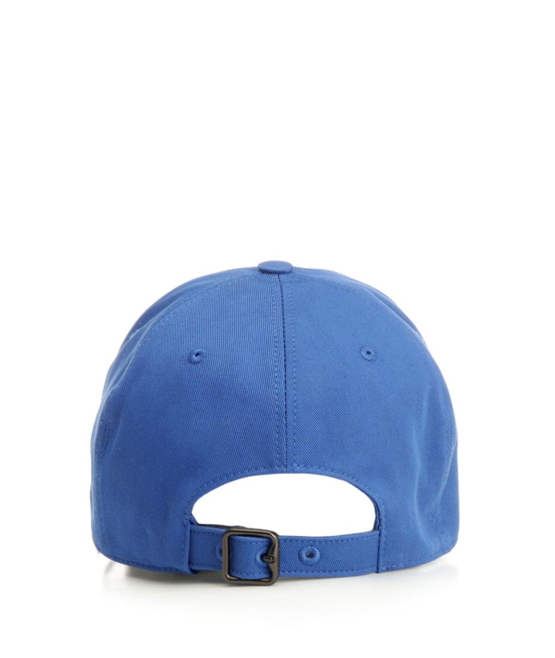 BURBERRY Синяя хлопковая кепка/бейсболка, фото 3