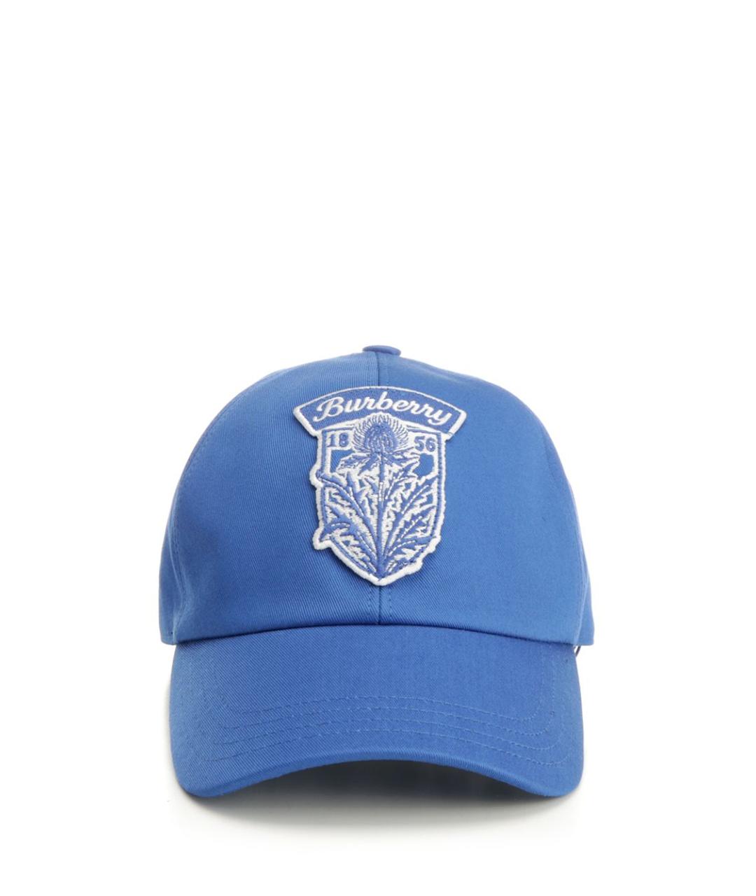 BURBERRY Синяя хлопковая кепка/бейсболка, фото 1
