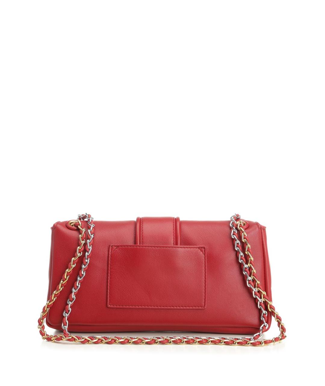 JACQUEMUS Красная кожаная сумка через плечо, фото 3