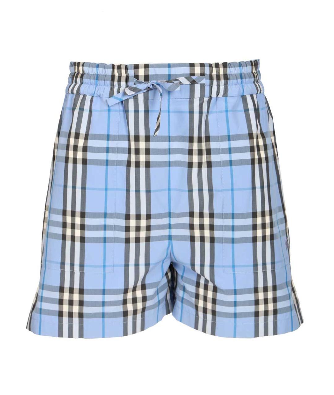 BURBERRY Мульти хлопковые шорты, фото 1