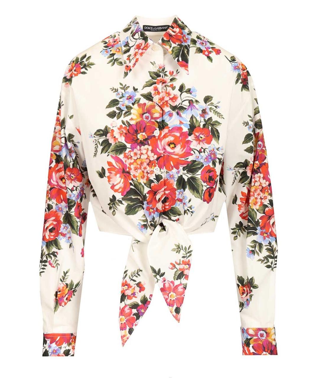 DOLCE&GABBANA Мульти хлопковая рубашка, фото 1