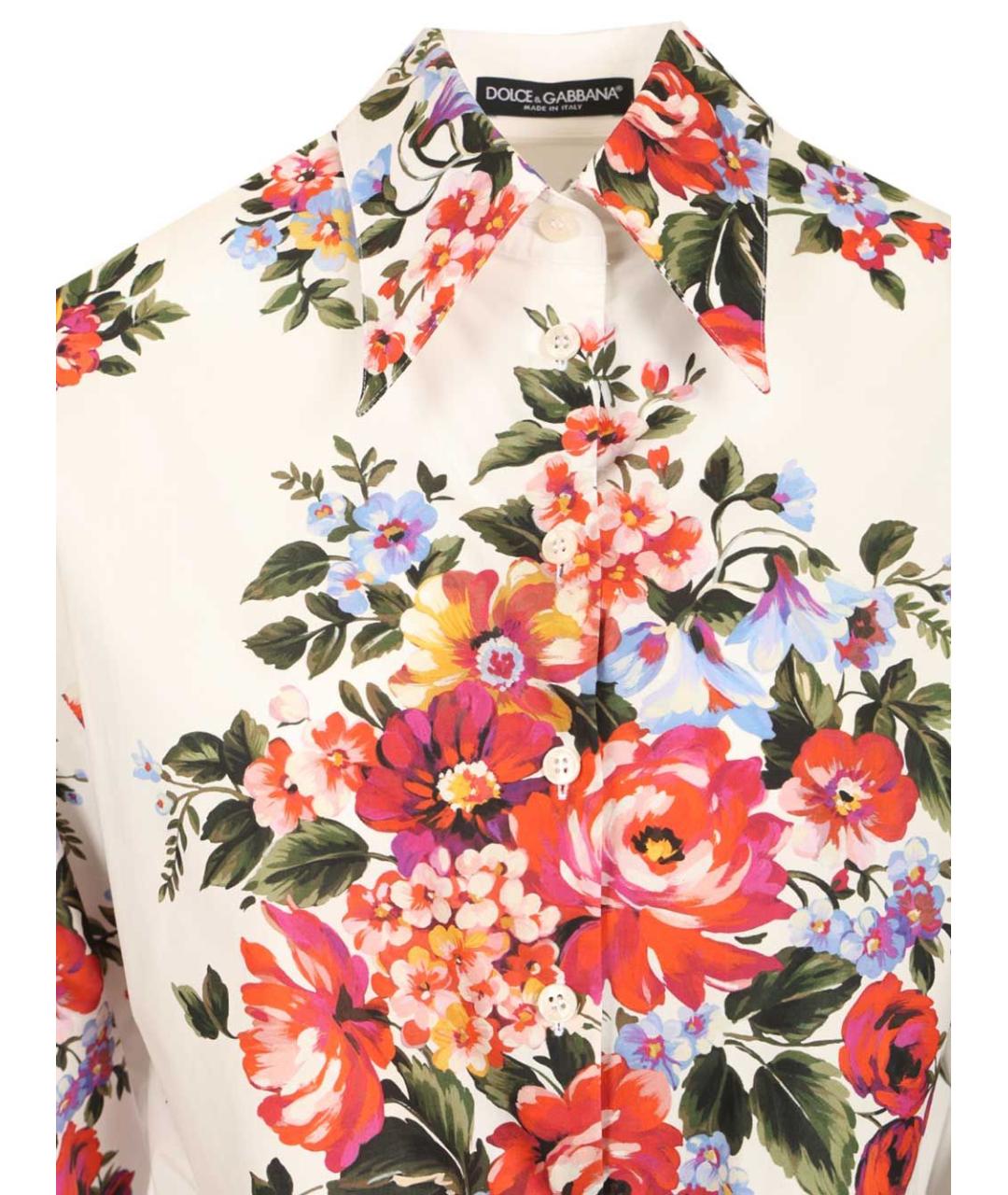 DOLCE&GABBANA Мульти хлопковая рубашка, фото 4