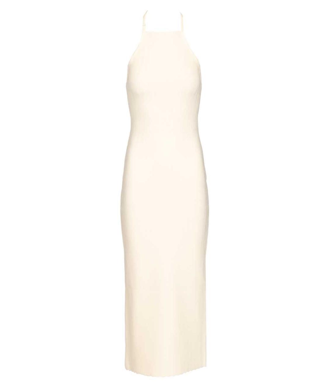 JACQUEMUS Белое вискозное коктейльное платье, фото 1